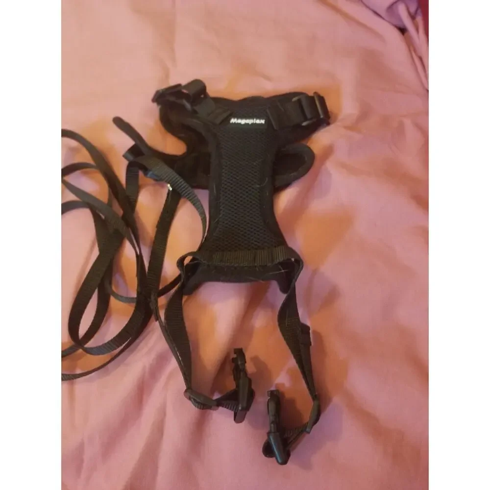 Cat Harness and Leash Dog Harness Size Small Black Megaplex